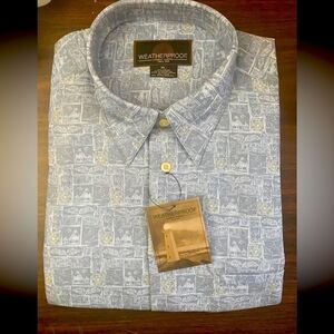 Weatherproof Designer Brand Men’s Button Up Shortsleeved Shirt